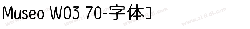 Museo W03 70字体转换